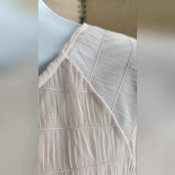 Lauren Conrad Short Sleeved Shirt with Tulle - Picture 2 of 3